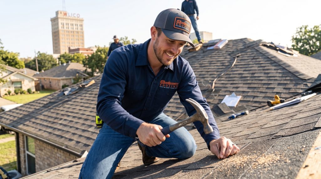 Roofer working in Waco, TX