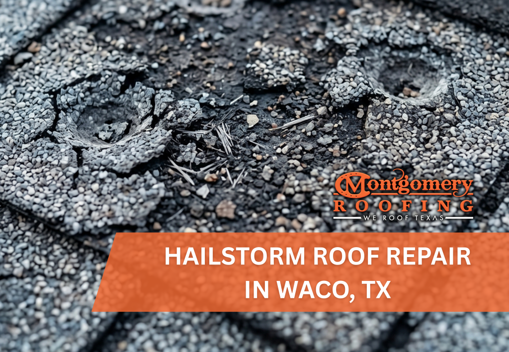 Hail Damage to Shingle Roof in Waco, TX